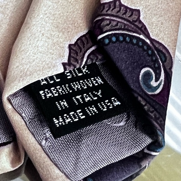 Christian Dior vintage Monsieur Paisley gold  100% Silk Tie - Picture 3 of 8